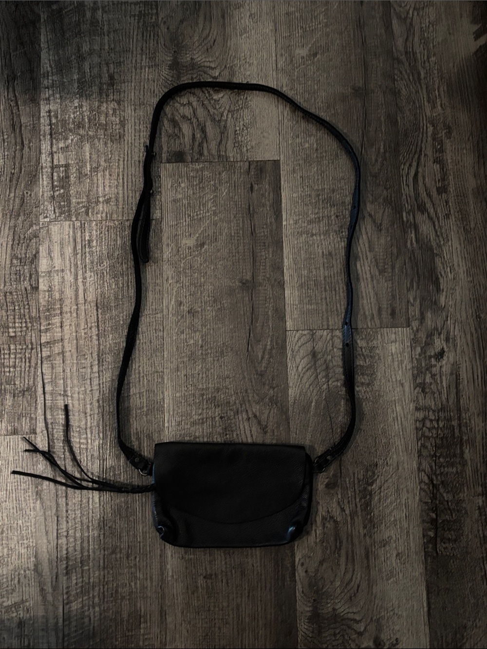 We The Free Leather Small Crossbody Pouch - Black